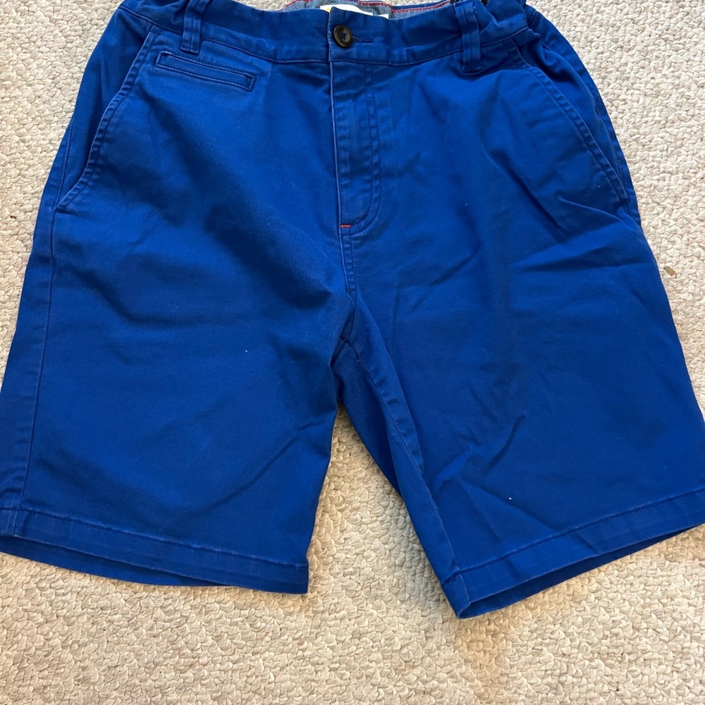 Boys Mini Boden Blue Chino Shorts
